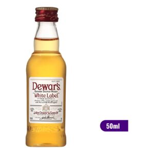 Miniatura Whisky White Label John Dewar Y Sons