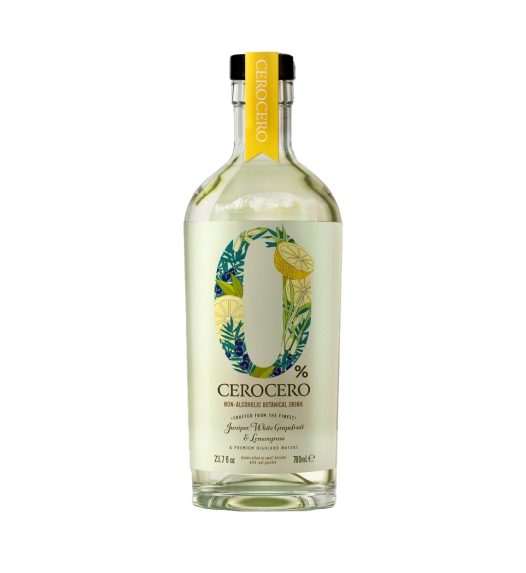 Cero Cero Gin- Enebro Pomelo Blanco Y Hierba De Limón